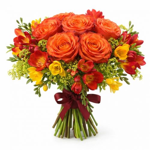 Букет невесты «Зимняя вишня»