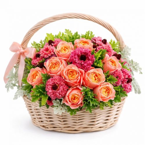 Цветочная композиция «Коралловый сон»