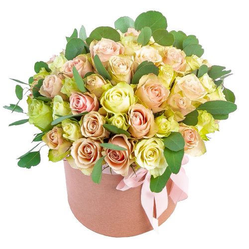 Цветы в коробке «Солнечный вихрь»
