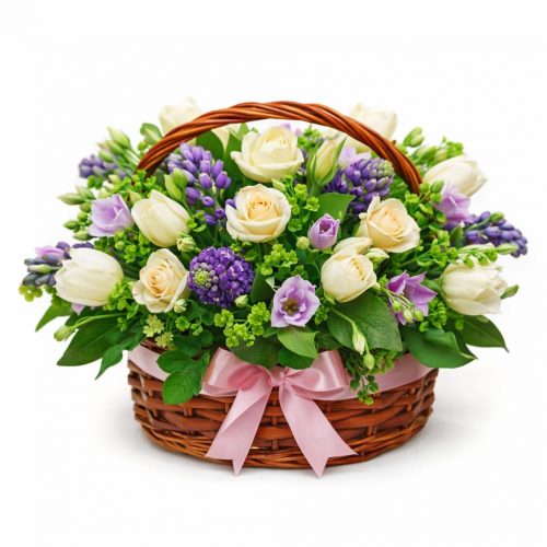 Цветы в корзинке «Вальс»