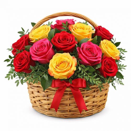 Цветочная композиция «Радужный микс»