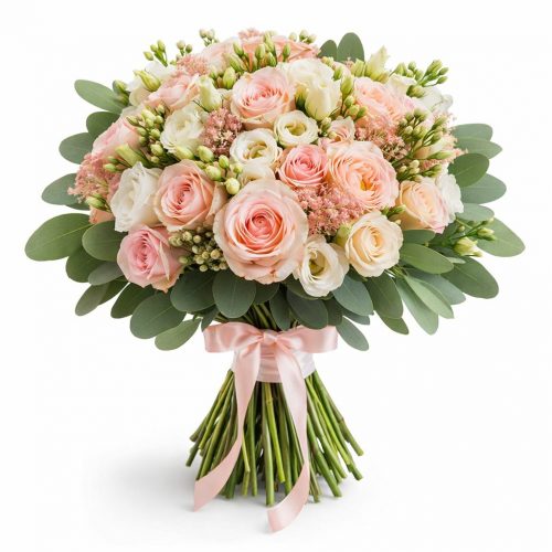 Нежный букет «Розовая фантазия»
