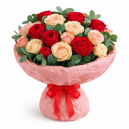 Букет из свежих цветов «Романтика»