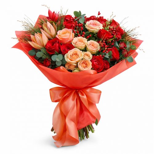 Букет цветов «Тропический вихрь»