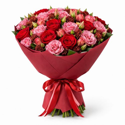 Букет цветов «Вальс Роз»