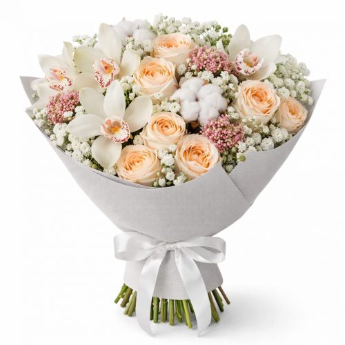 Букет цветов «Зимний узор»