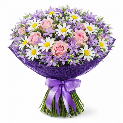 Флористический букет «Весенний Шарм»