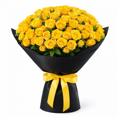 Мнобукет кустовых роз «Солнечный шик»