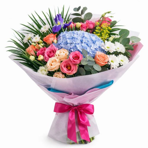 Цветочный букет «Роскошная акварель»