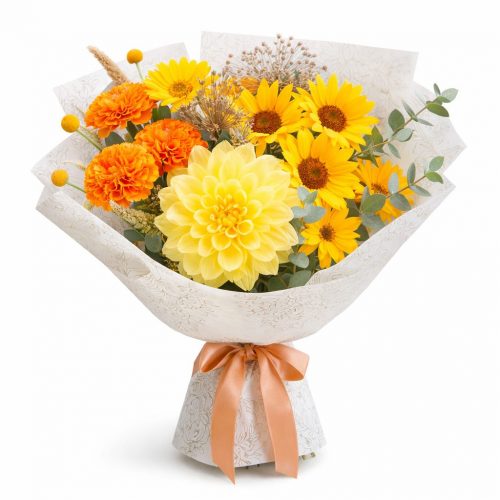 Цветочный букет «Солнечный вихрь»
