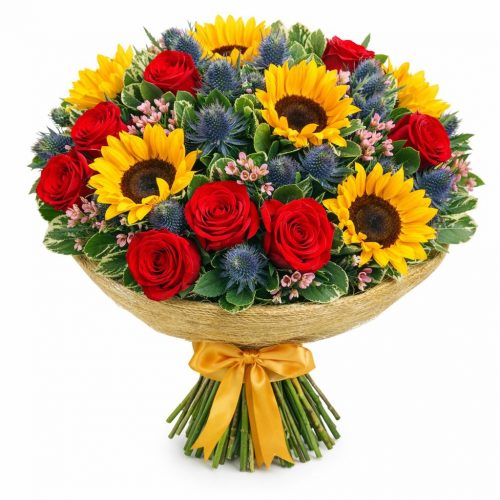 Цветочный букет «Солнечный взрыв»