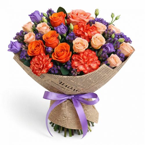 Цветочный букет «Яркий вихрь»